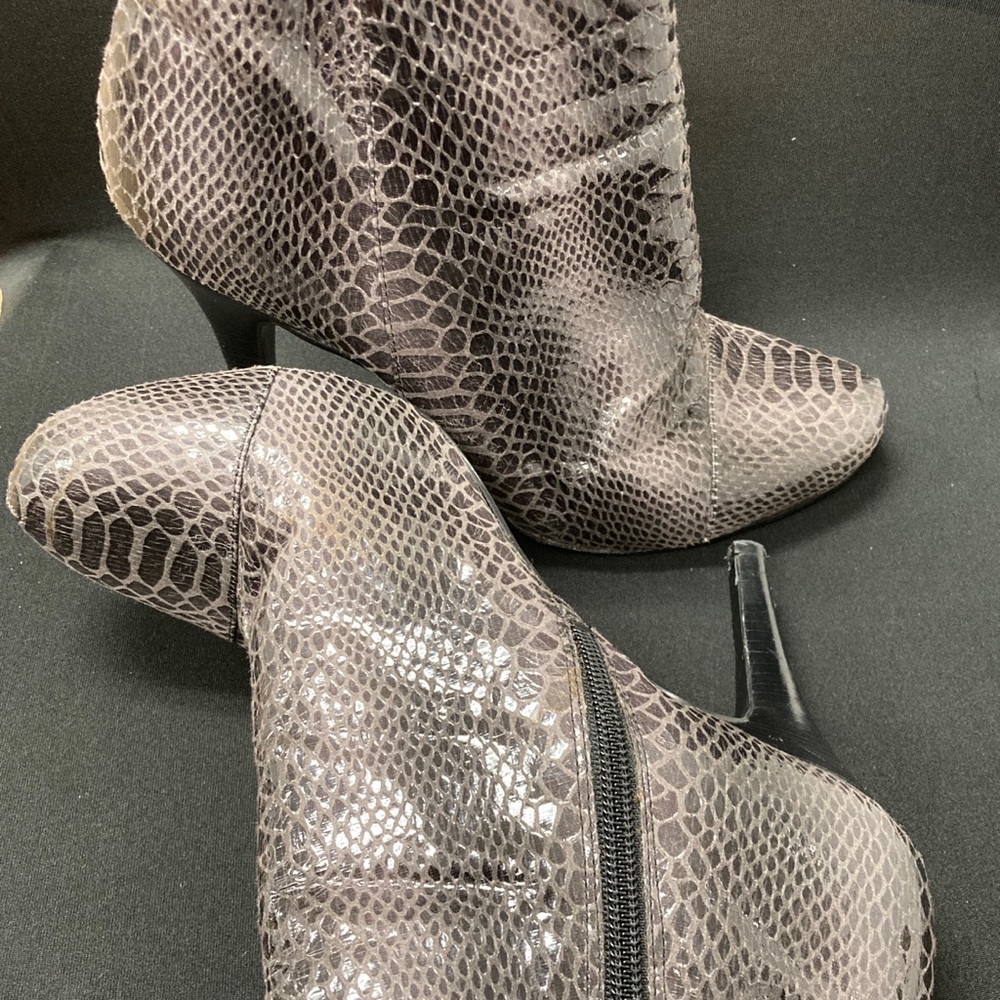 Nine West Snake Skin Booties